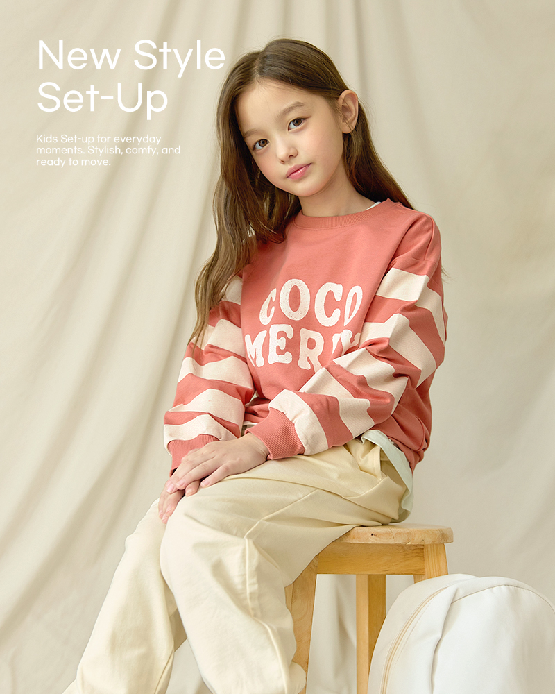 Bộ đồ dài dáng rộng cotton mịn bé trai và bé gái U1295