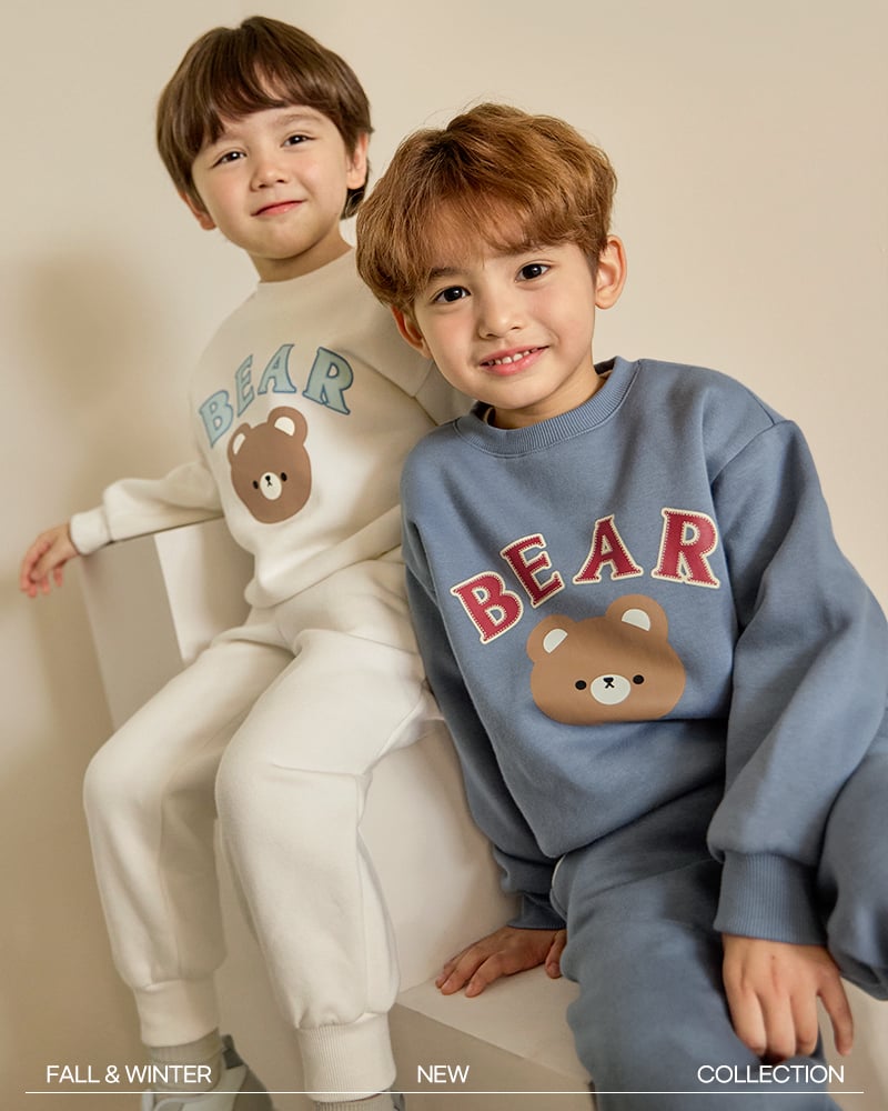 Bộ dài tay nỉ bông dày ấm cho bé trai và bé gái U1299