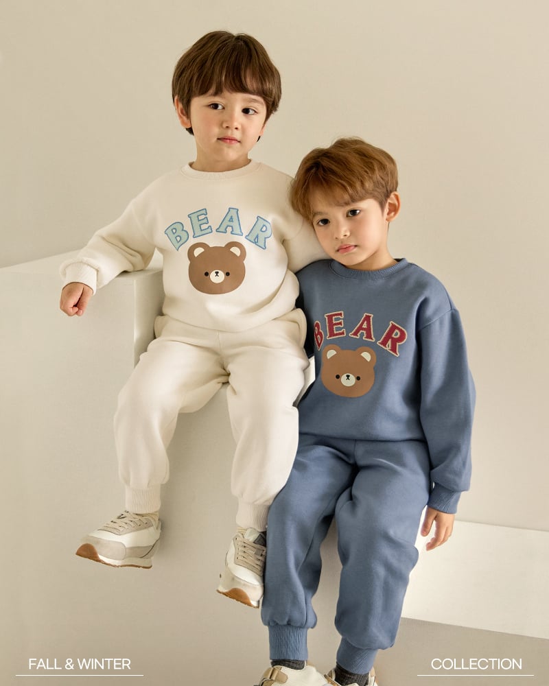 Bộ dài tay nỉ bông dày ấm cho bé trai và bé gái U1298