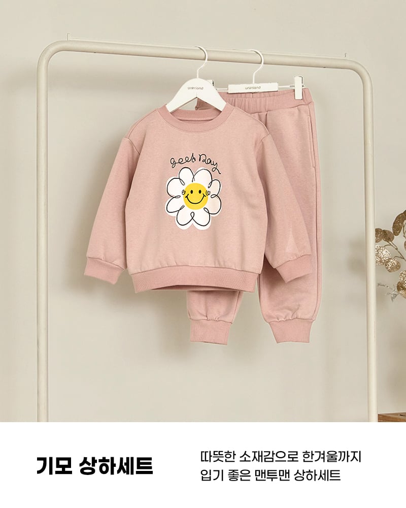 Bộ dài tay nỉ bông dày ấm cho bé gái U1302