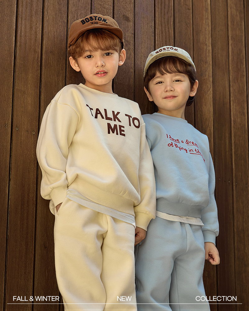 Bộ dài tay nỉ bông dày ấm cho bé trai và bé gái U1301