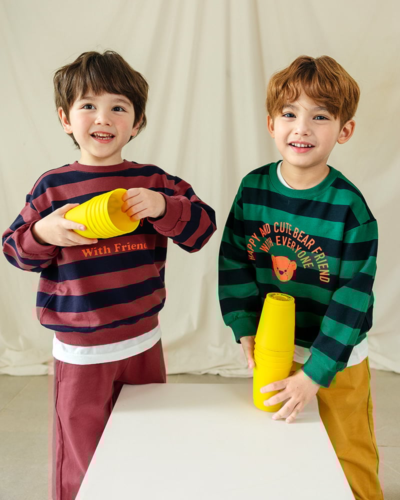 Bộ đồ dài dáng rộng cotton mịn bé trai và bé gái U1280