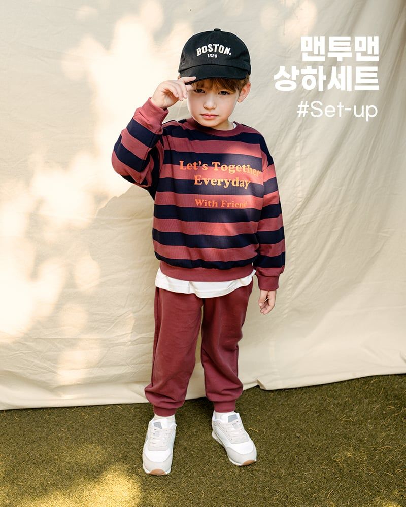 Bộ đồ dài dáng rộng cotton mịn bé trai và bé gái U1279