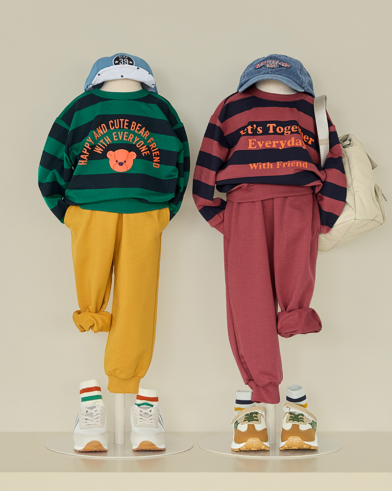 Bộ đồ dài dáng rộng cotton mịn bé trai và bé gái U1279