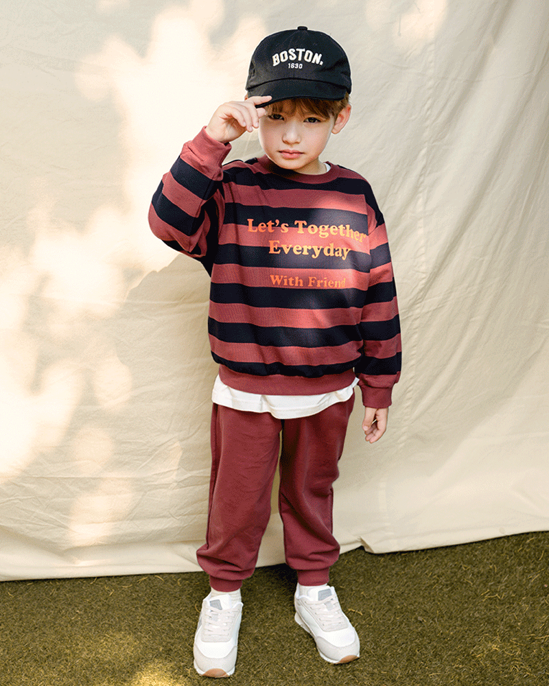 Bộ đồ dài dáng rộng cotton mịn bé trai và bé gái U1279