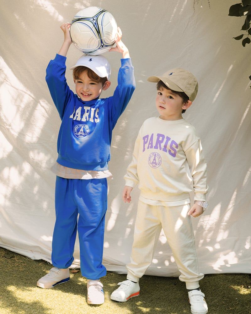 Bộ đồ dài dáng rộng cotton mịn bé trai và bé gái U1283