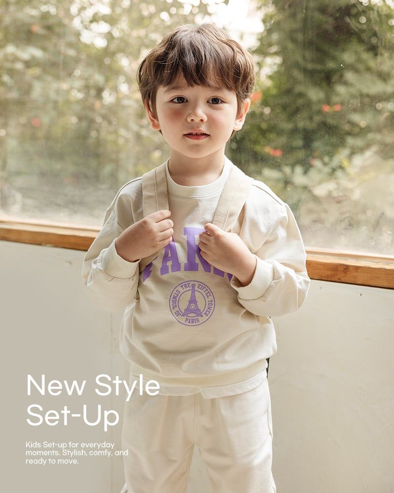 Bộ đồ dài dáng rộng cotton mịn bé trai và bé gái U1283