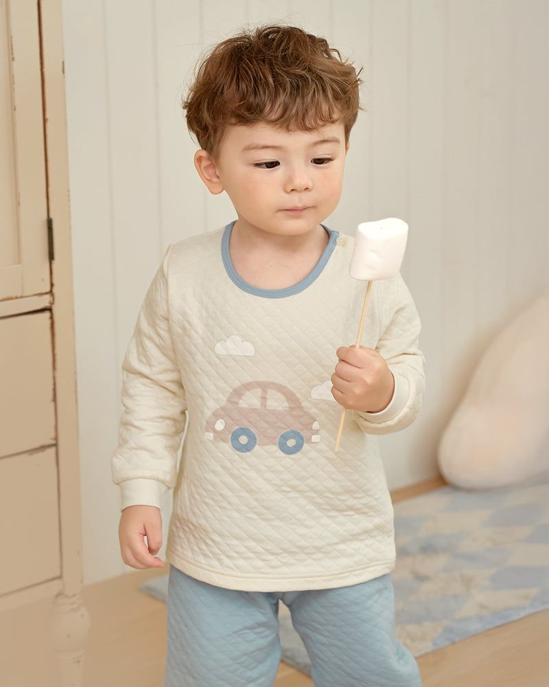 Bộ dài tay chần bông dày vừa cho bé trai U1286