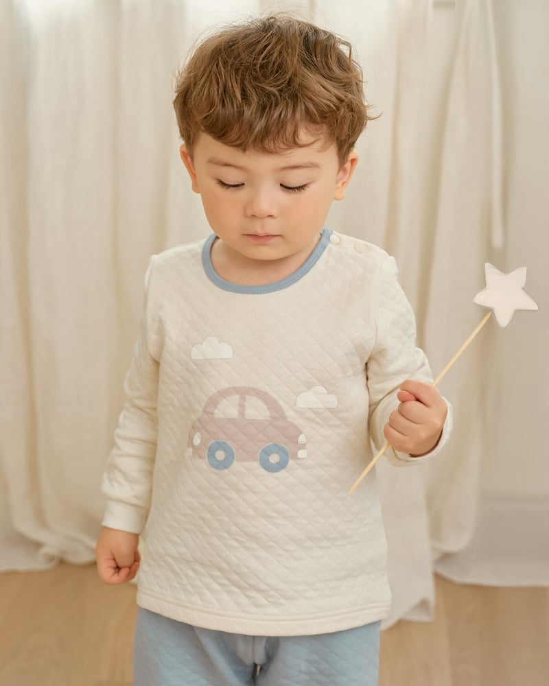 Bộ dài tay chần bông dày vừa cho bé trai U1286