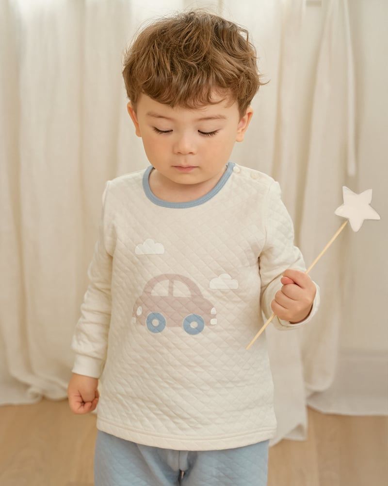 Bộ dài tay chần bông dày vừa cho bé trai U1286