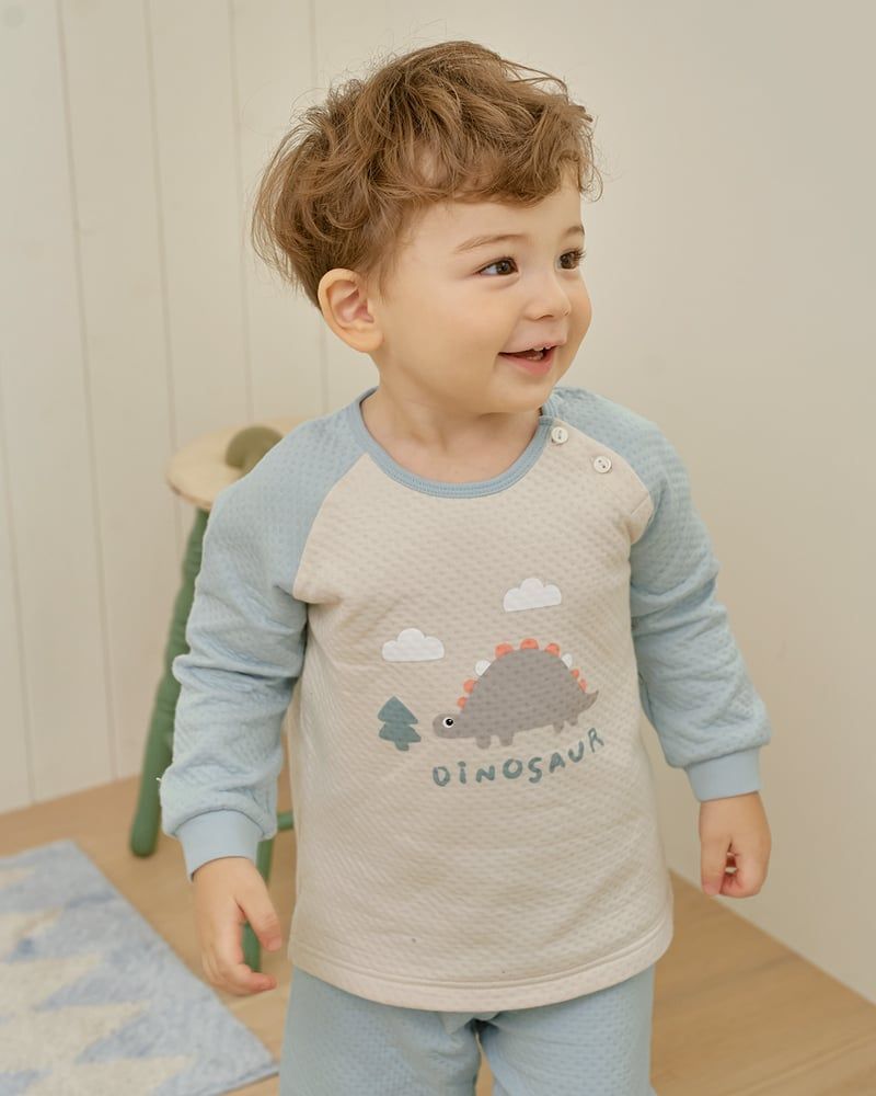 Bộ dài tay chần bông dày vừa cho bé trai U1287