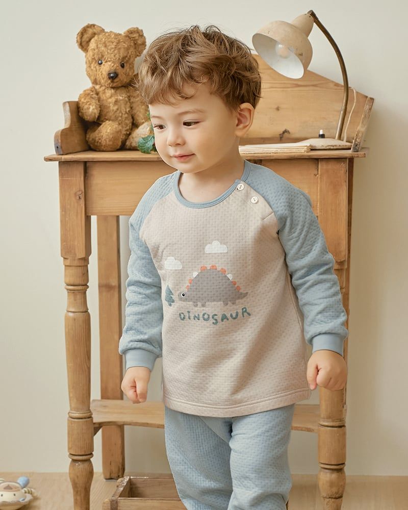 Bộ dài tay chần bông dày vừa cho bé trai U1287