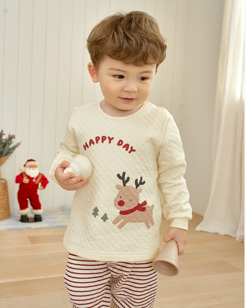 Bộ dài tay chần bông dày vừa cho bé trai và bé gái U1289