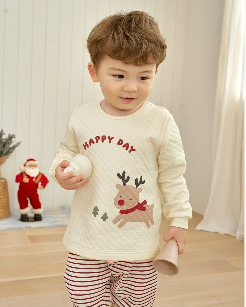 Bộ dài tay chần bông dày vừa cho bé trai và bé gái U1289