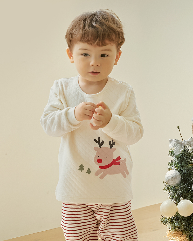 Bộ dài tay chần bông dày vừa cho bé trai và bé gái U1289