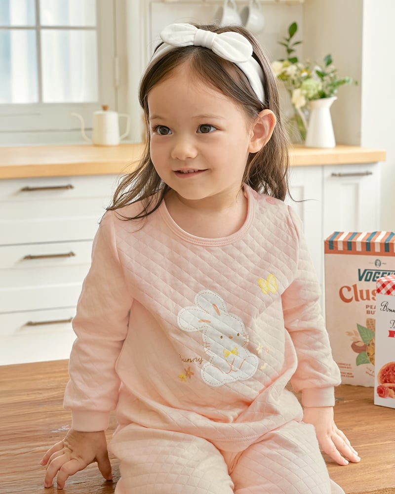 Bộ dài tay chần bông dày vừa cho bé gái U1292