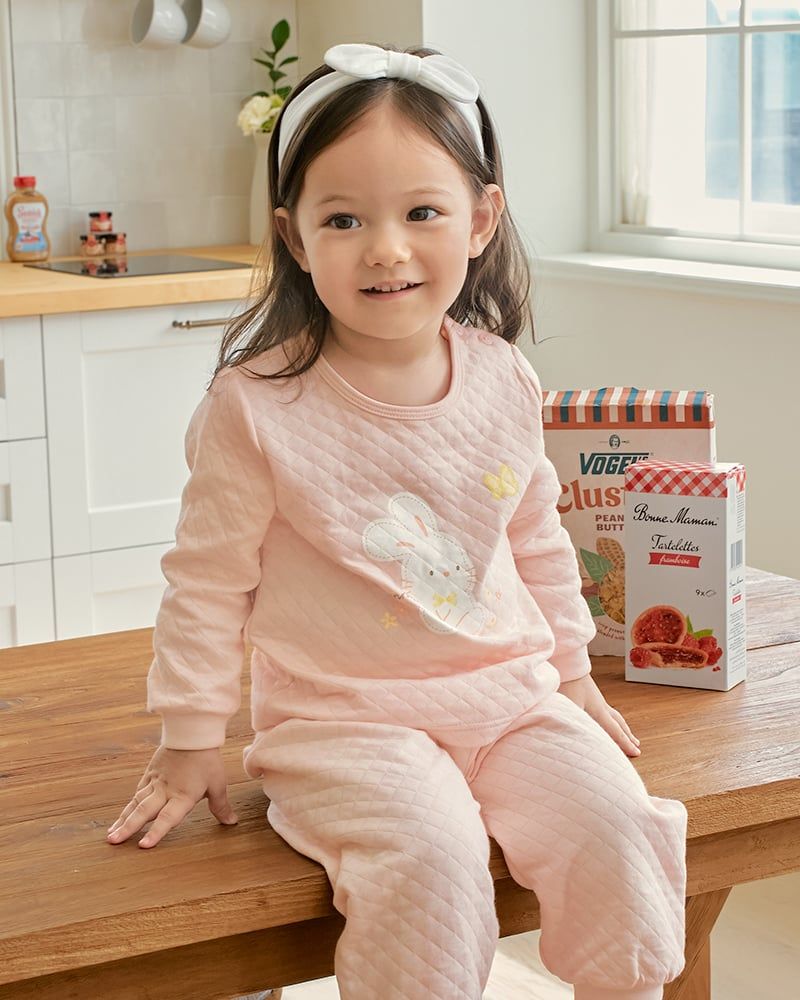 Bộ dài tay chần bông dày vừa cho bé gái U1292