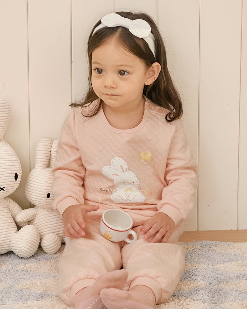 Bộ dài tay chần bông dày vừa cho bé gái U1292