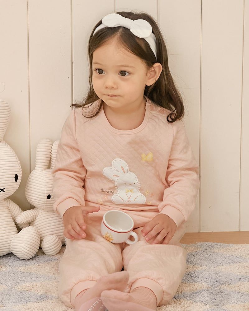 Bộ dài tay chần bông dày vừa cho bé gái U1292