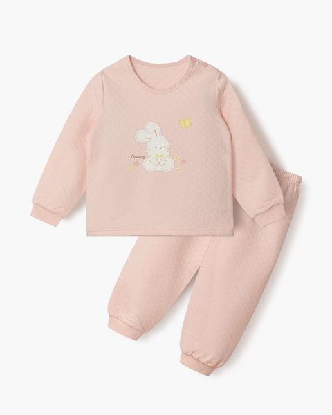 Bộ dài tay chần bông dày vừa cho bé gái U1292