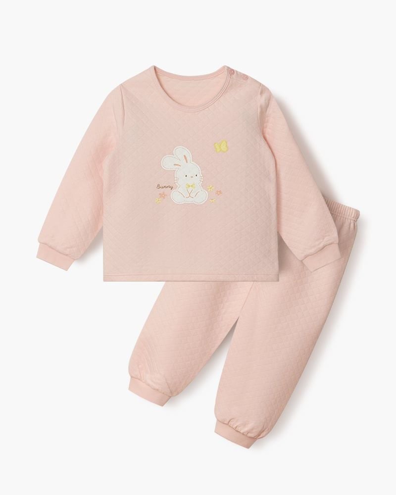 Bộ dài tay chần bông dày vừa cho bé gái U1292