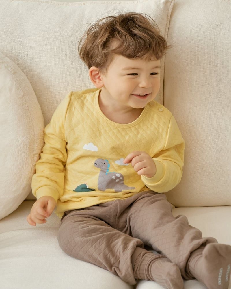 Bộ dài tay chần bông dày vừa cho bé trai U1288