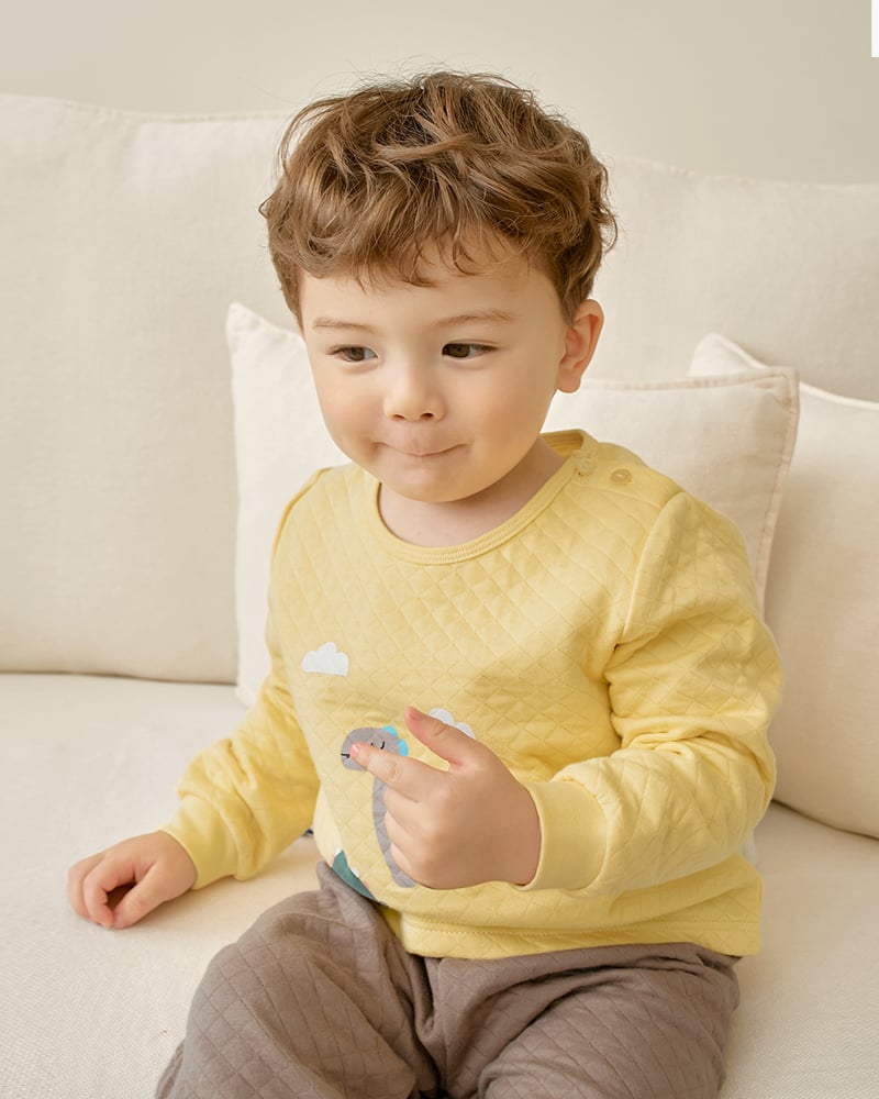 Bộ dài tay chần bông dày vừa cho bé trai U1288