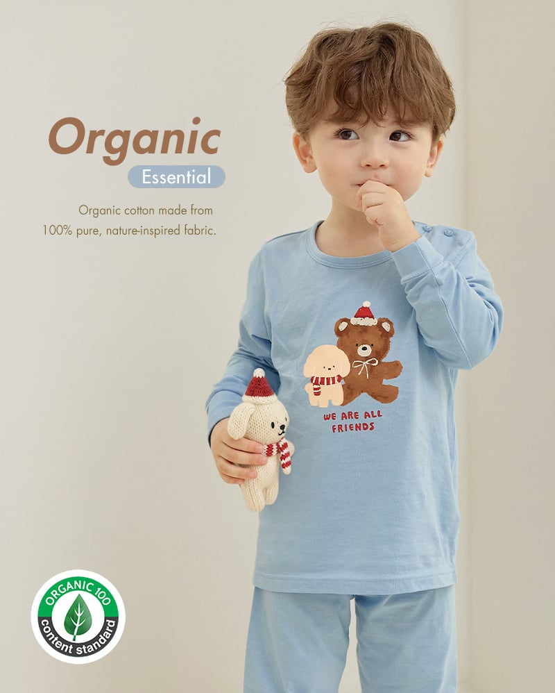 Bộ đồ dài dáng rộng cotton mịn bé trai và bé gái U1328