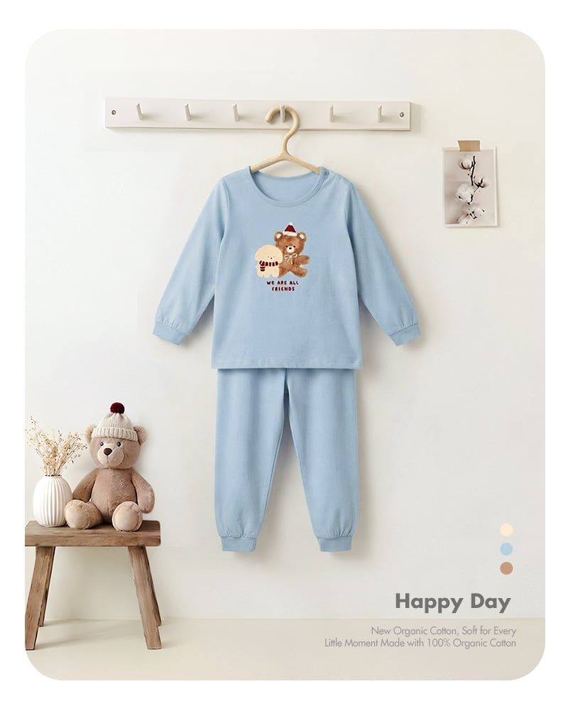 Bộ đồ dài dáng rộng cotton mịn bé trai và bé gái U1328