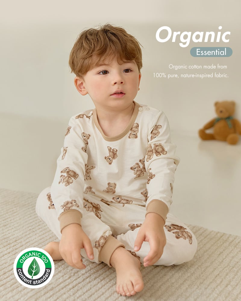 Bộ đồ dài dáng rộng cotton mịn bé trai U1331