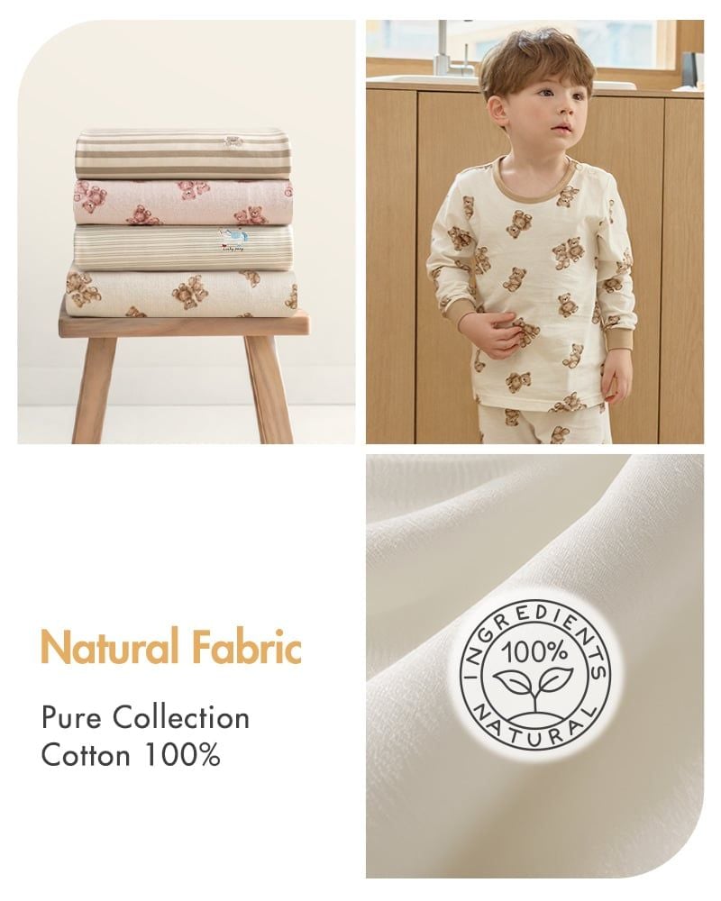 Bộ đồ dài dáng rộng cotton mịn bé trai U1331