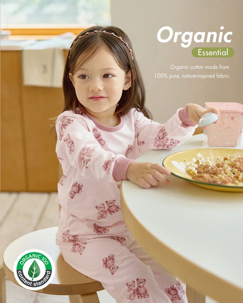 Bộ đồ dài dáng rộng cotton mịn bé gái U1332