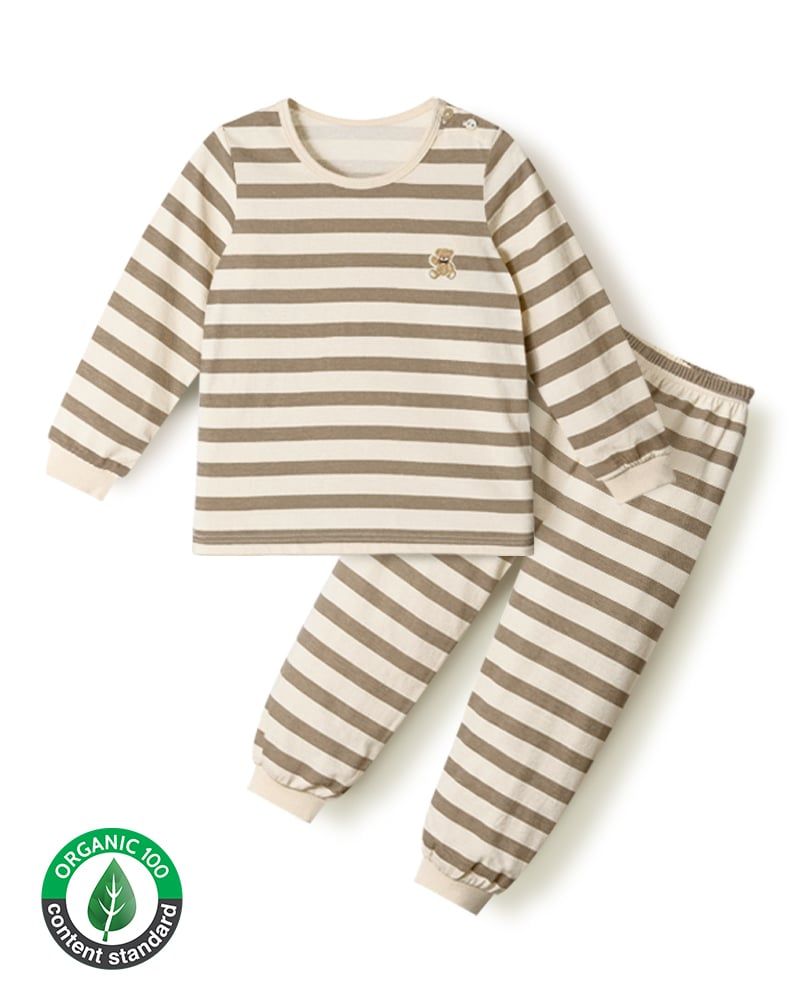 Bộ đồ dài dáng rộng cotton mịn bé trai và bé gái U1329