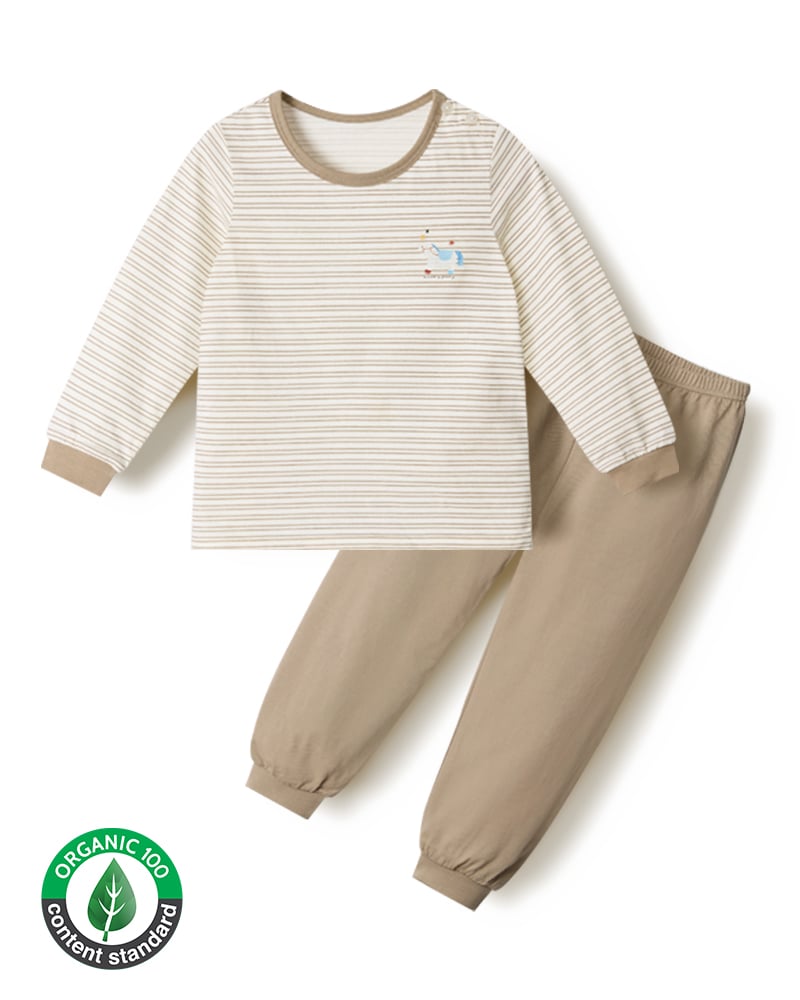 Bộ đồ dài dáng rộng cotton mịn bé trai và bé gái U1330