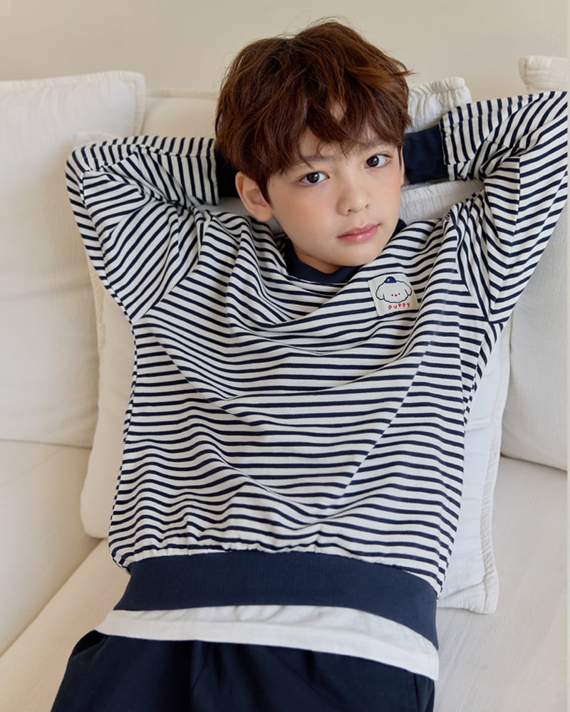 Bộ đồ dài dáng rộng vải nỉ da cá cotton bé trai và bé gái U1340