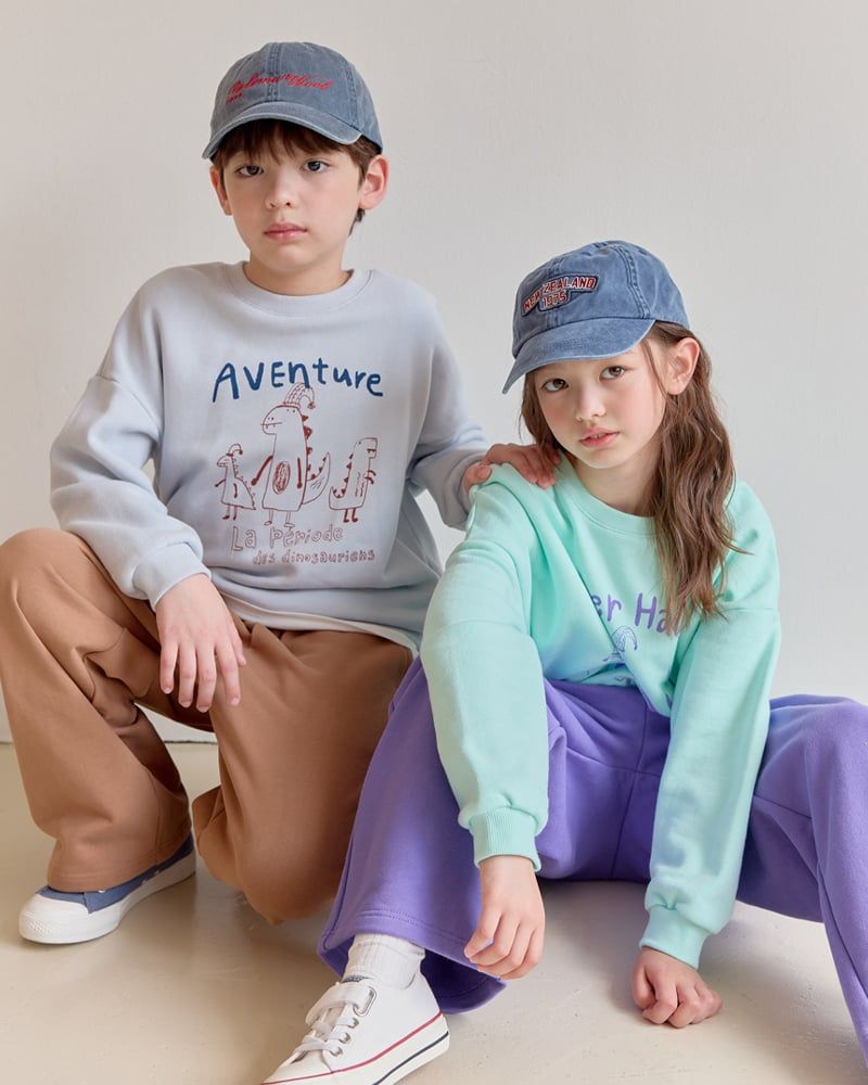 Bộ đồ dài dáng rộng vải nỉ da cá cotton bé trai U1343