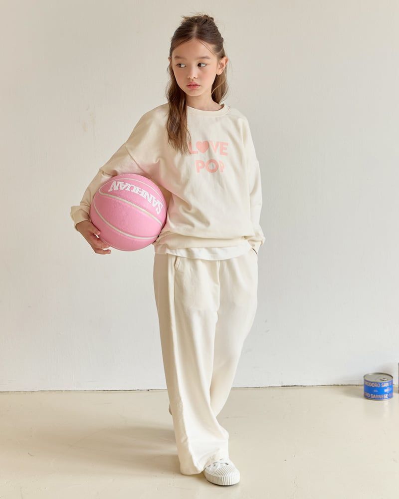 Bộ đồ dài dáng rộng vải nỉ da cá cotton bé gái U1345