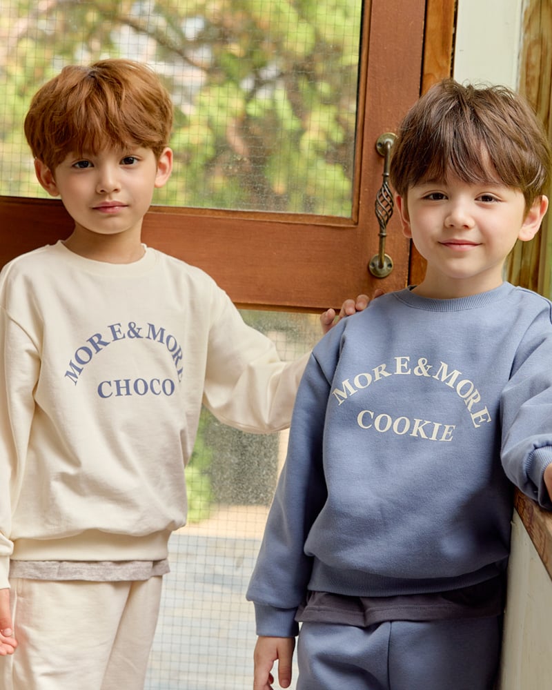 Bộ đồ dài dáng rộng vải nỉ da cá cotton bé trai và bé gái U1339