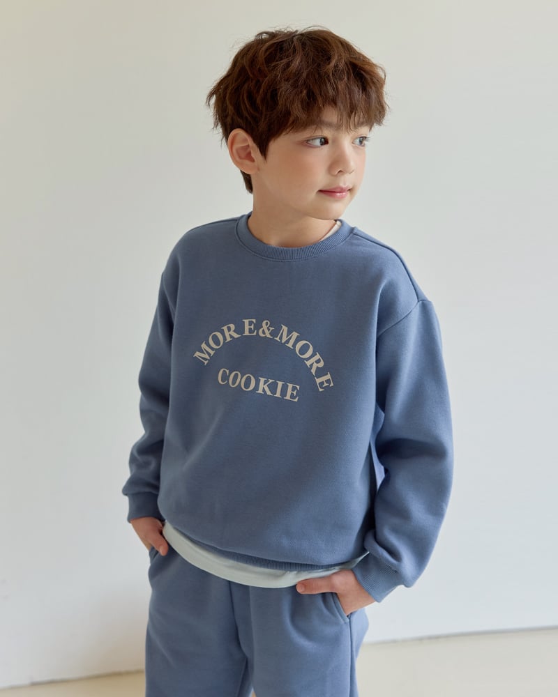 Bộ đồ dài dáng rộng vải nỉ da cá cotton bé trai và bé gái U1339