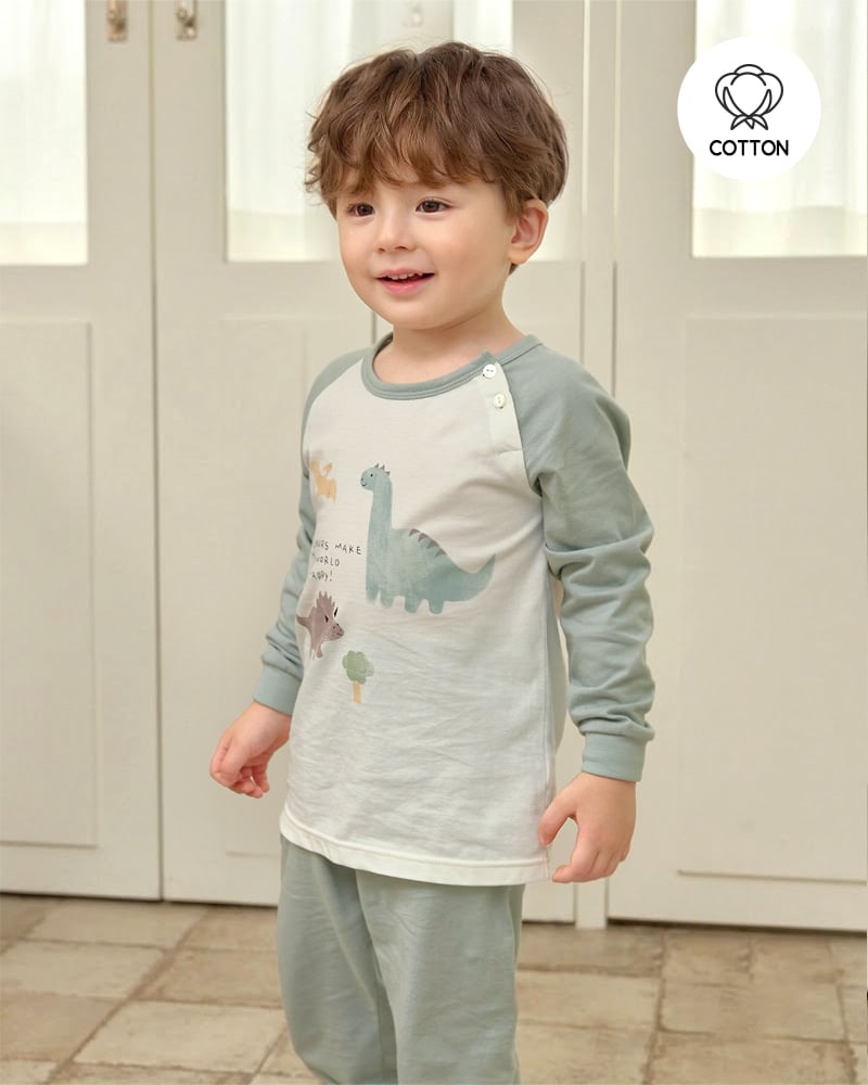 Bộ đồ dài dáng rộng cotton mịn bé trai U1320