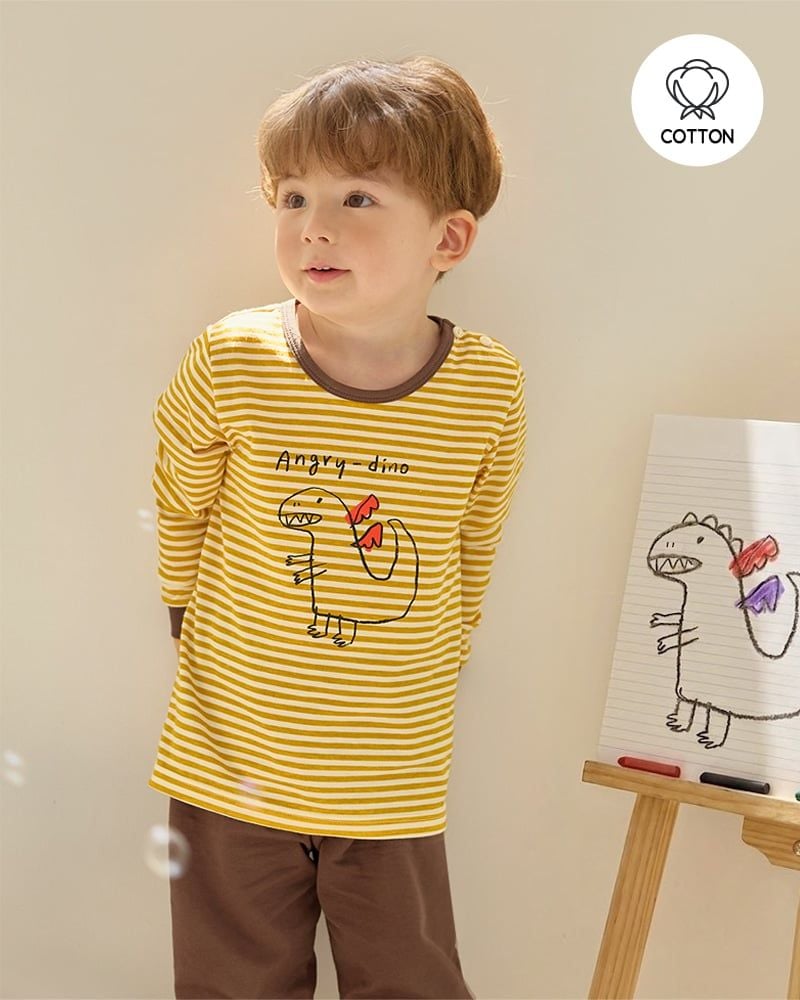 Bộ đồ dài dáng rộng cotton mịn bé trai và bé gái U1322