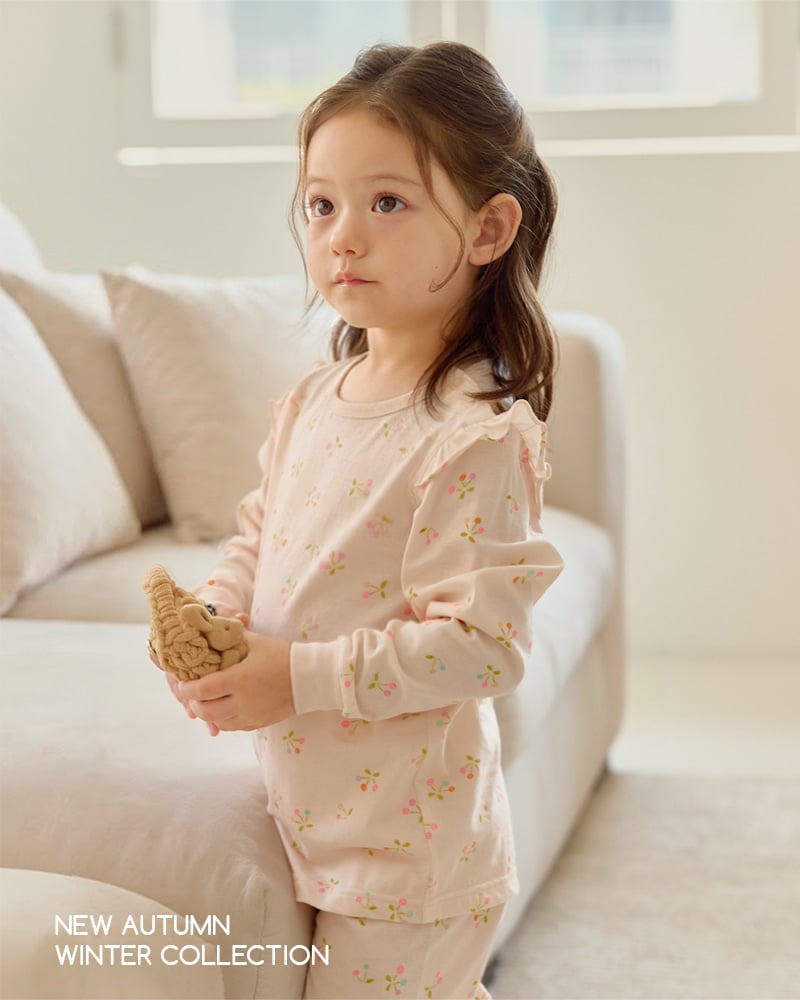 Bộ đồ dài dáng rộng cotton mịn bé gái U1326