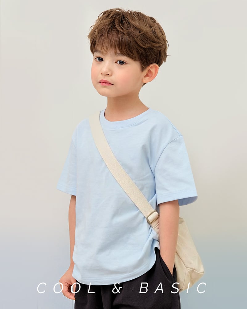 Áo thun tay ngắn vải cotton thoáng mát bé trai và bé gái U900R