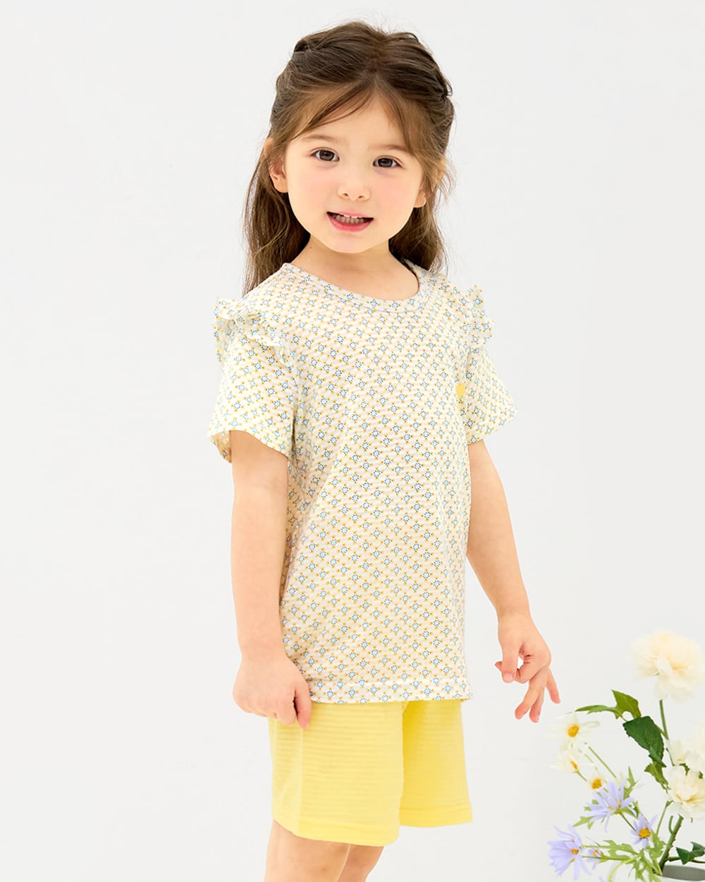 Bộ đồ ngắn cotton giấy bé gái U3205