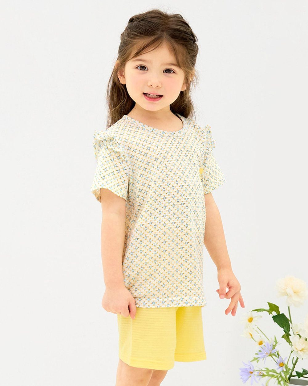 Bộ đồ ngắn cotton giấy bé gái U3205