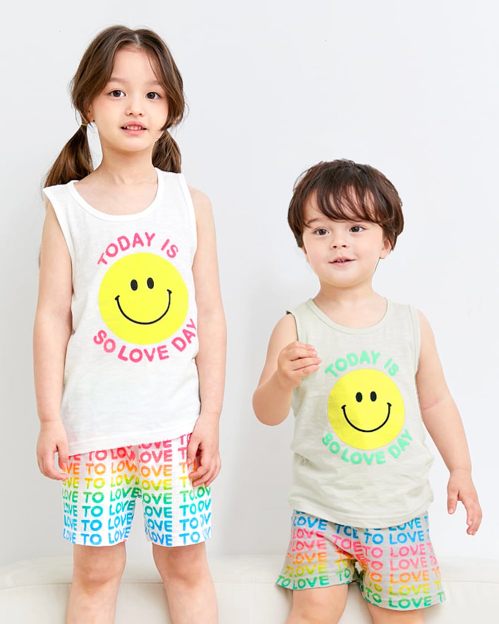 Bộ đồ ba lỗ cotton mịn bé gái U4051