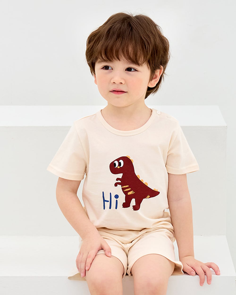 Bộ đồ ngắn cotton mịn bé trai U3195