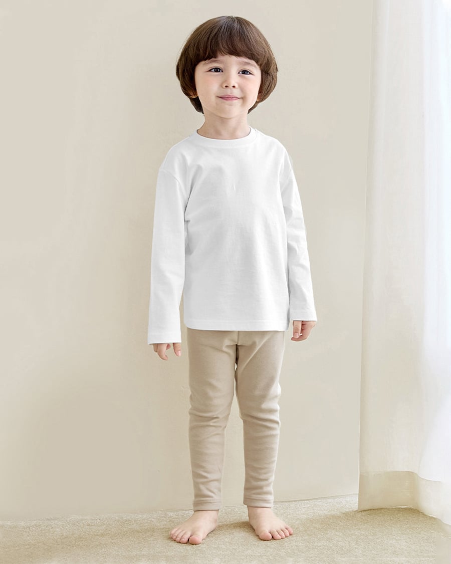 Quần legging dài vải nỉ cào bông ấm thu đông bé trai và bé gái U950E