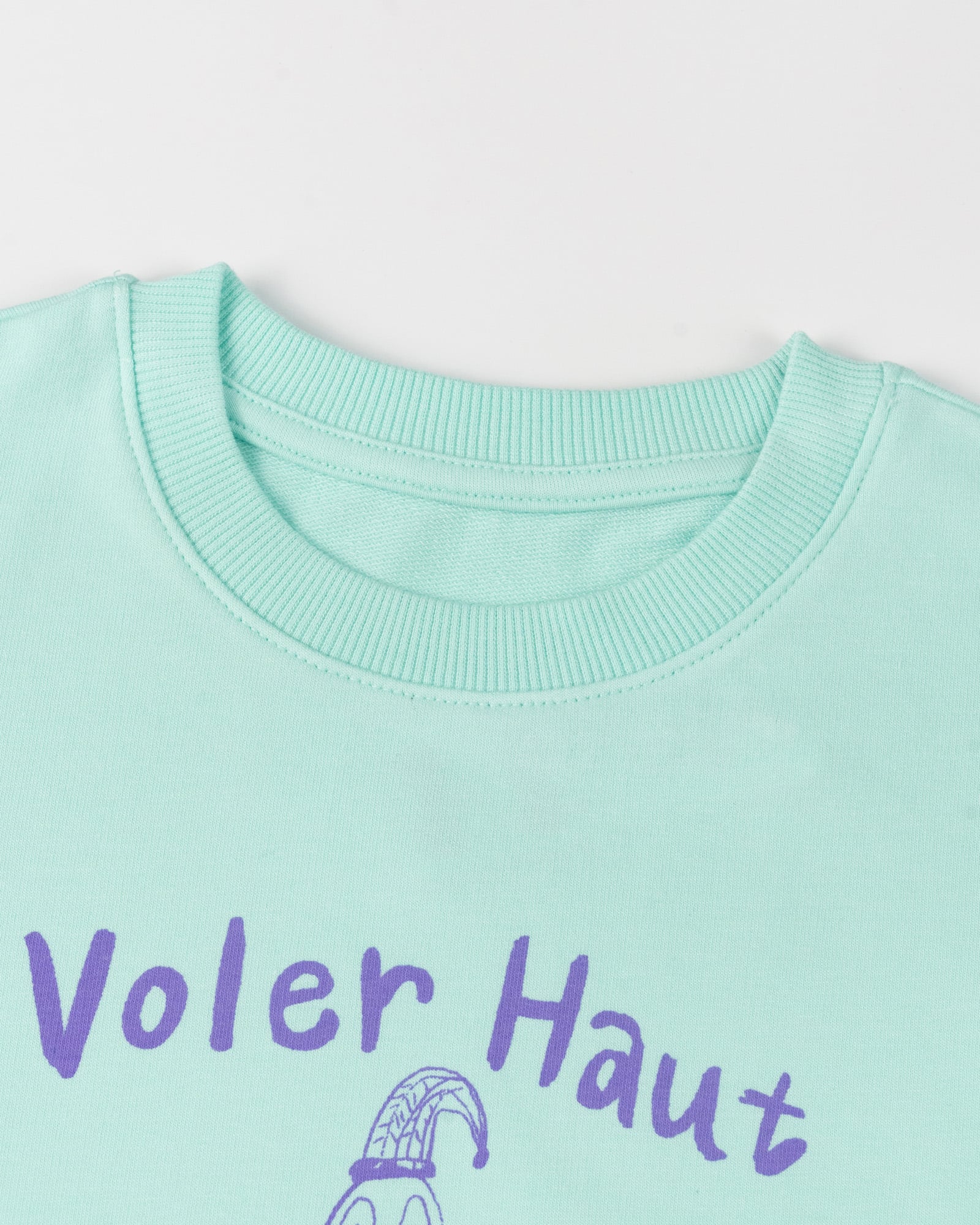 Bộ đồ dài dáng rộng vải nỉ da cá cotton bé gái U1342