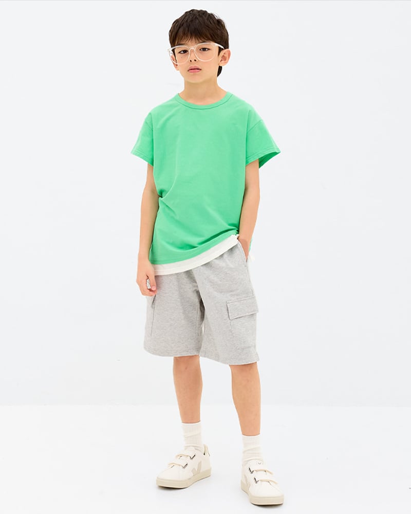 Quần short vải cotton spandex bé trai và bé gái U950B